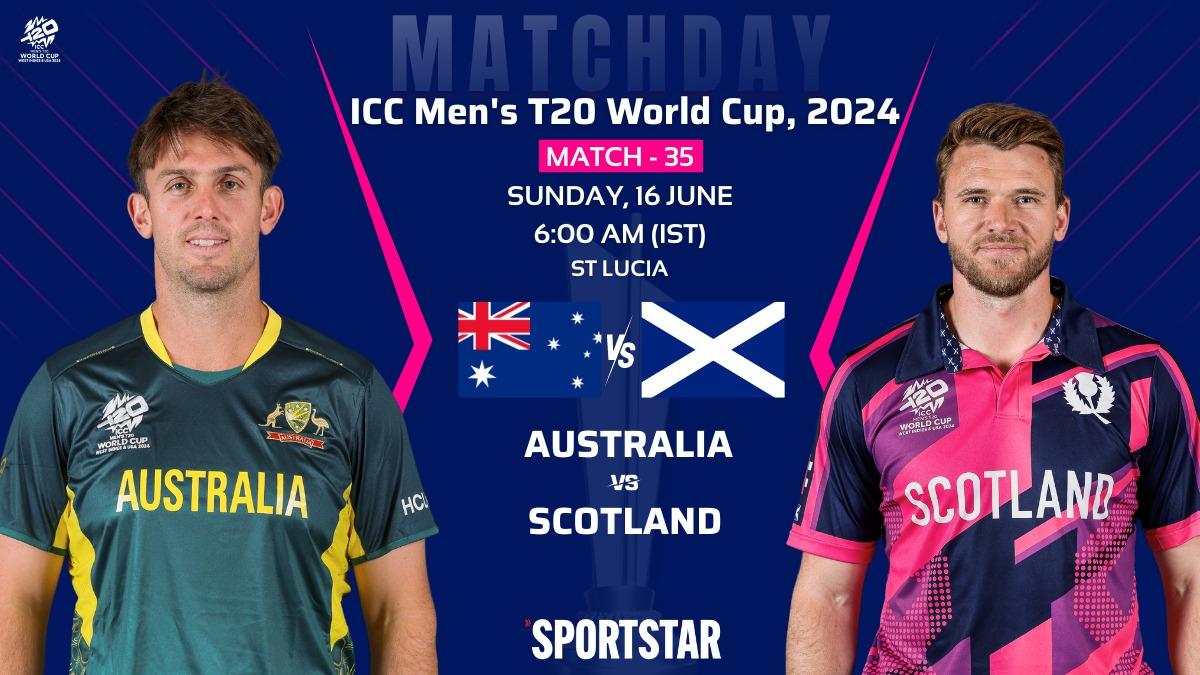 AUS vs SCO Live Score, T20 World Cup 2024: Australia 14/1 (3); Target 181; Wheal removes Warner for 1